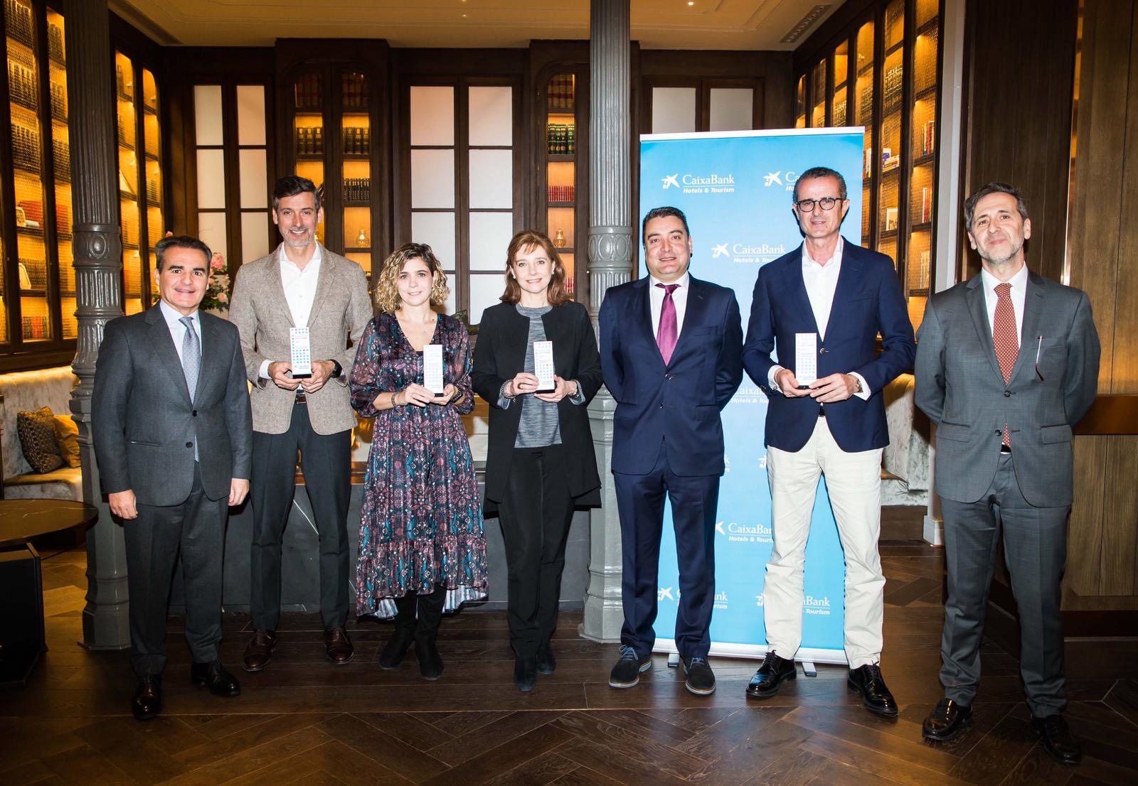 Los ganadores del premio Hotels &amp; Tourism de CaixaBank en Madrid