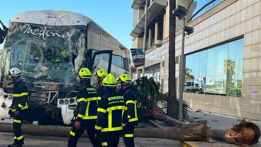 Accidente de autobús en Cádiz