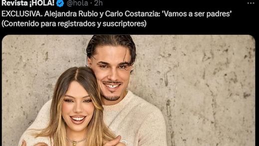 Alejandra Rubio anuncia embarazo