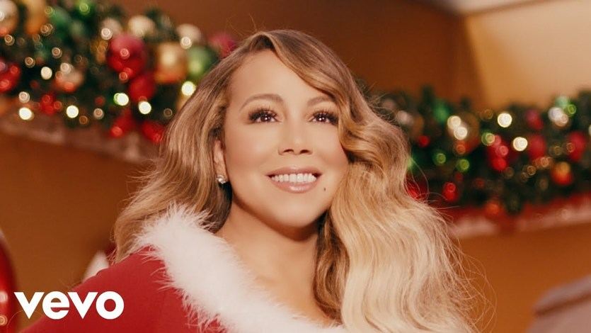 Mariah Carey en el videoclip de 'All I Want for Christmas Is You'