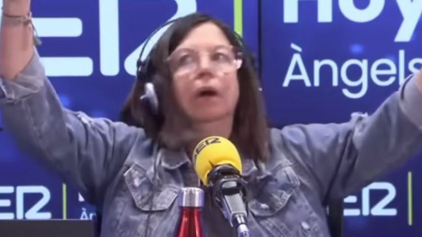 La cara que ha puesto Ángels Barceló, presentadora de Hoy por Hoy