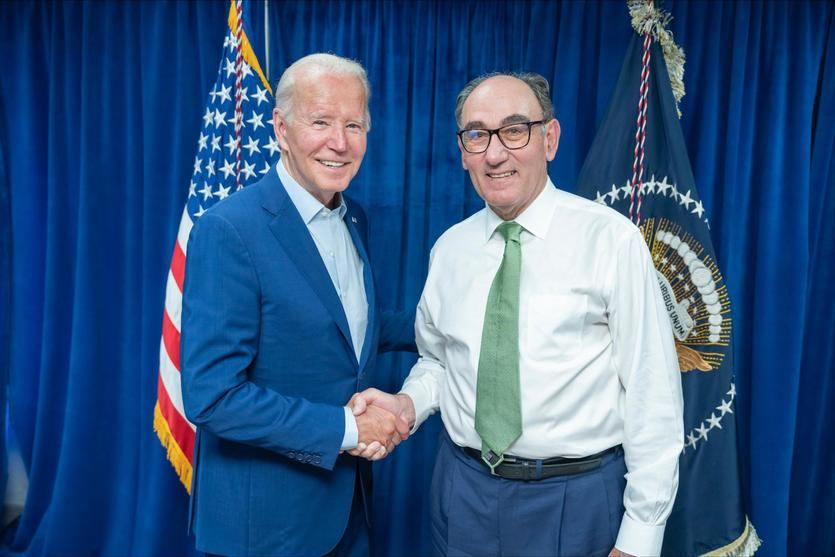 Joe Biden, presidente de Estados Unidos, e Ignacio Galán, presidente de Iberdrola