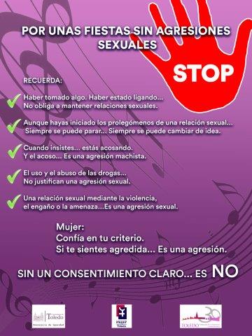 El Consejo Local de la Mujer lanza una campaña de prevención y sensibilización contra las agresiones sexuales en las fiestas