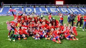 El Atlético se impone al Madrid en una Copa de la Reina pasada por agua