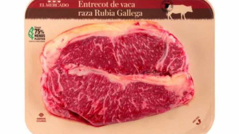 Carne de vaca rubia gallega que no cumple los estándares de calidad de los supermercados Aldi 