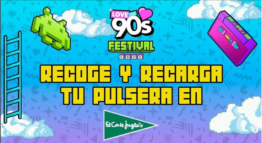 El Corte Inglés patrocina los Festivales Love the 90's y Love the Tuenti's y activa un acceso rápido