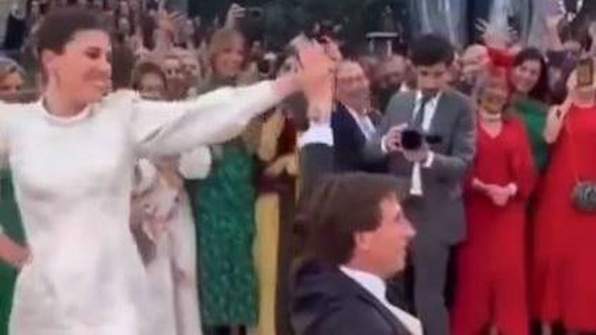 Chotis de Almeida y Teresa Urquijo en su boda