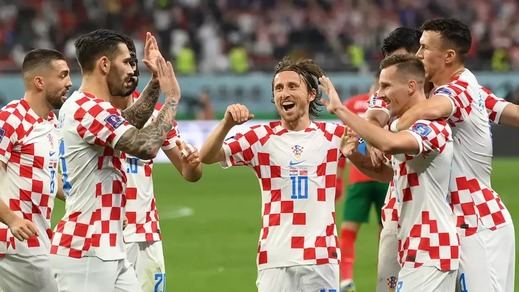 Croacia celebra uno de sus goles