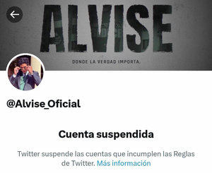 Suspenden la cuenta de Alvise de 'X' y él y sus seguidores culpan de censura al Gobierno