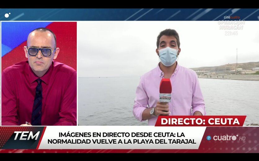 Abascal se enfrenta a un periodista en Ceuta: 'Váyase al cuerno'
