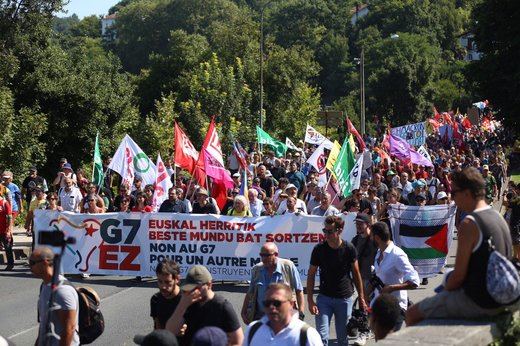 Una marcha, una contracumbre y otras protestas contra el G7