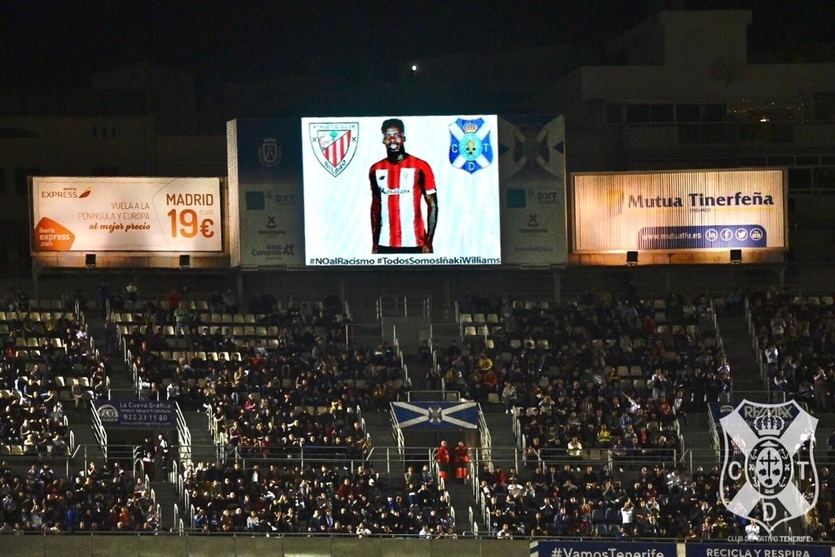 El Tenerife da una lección al deporte ovacionando a Iñaki Williams: 'Nunca olvidaré esta noche'