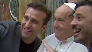 El comentado encuentro del Papa con cómicos de todo el mundo