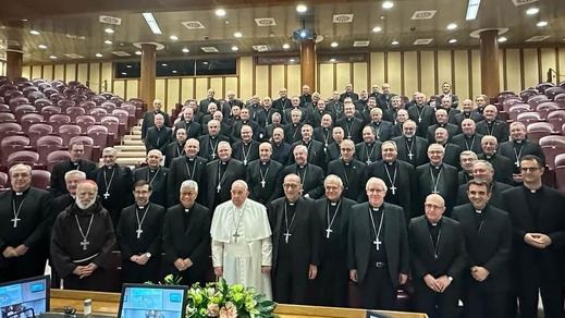 El papa se reúne con el Episcopado español en el Vaticano