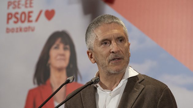 Marlaska, de juez a político mitinero: pide el voto para el PSOE en las elecciones vascas