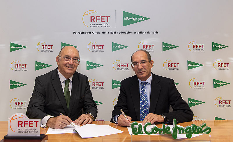 El Corte Inglés firma un acuerdo de patrocinio con la Real Federación Española de Tenis