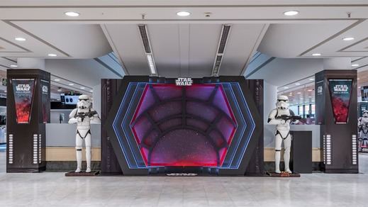 Exposicion de Star Wars de El Corte Inglés