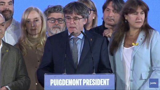 Carles Puigdemont, en su comparecencia