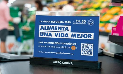 Separador de caja en supermercado