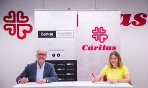 Bankia apoya con 200.000 euros programas de empleabilidad de Cáritas tras la crisis del covid-19