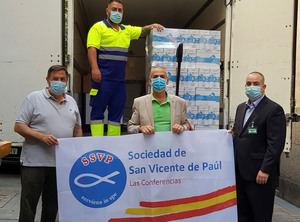 Mercadona dona a la Sociedad San Vicente de Paul 2,9 toneladas de alimentos de primera necesidad