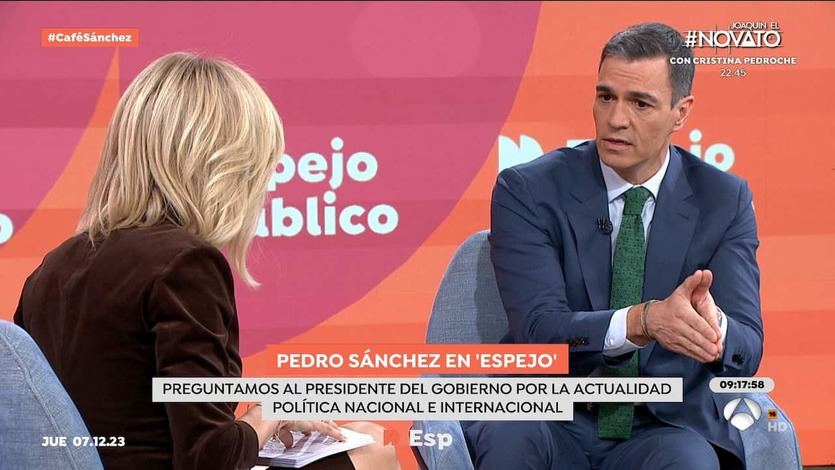 Pedro Sánchez en 'Espejo Público'