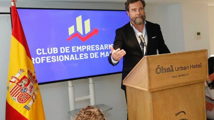 Iván Espinosa de los Monteros en un círculo de empresarios