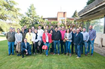 Bloggers gastronómicos gallegos, profesionales del sector y el equipo de la IGP en el Centro Superior de Hostelería de Galicia
