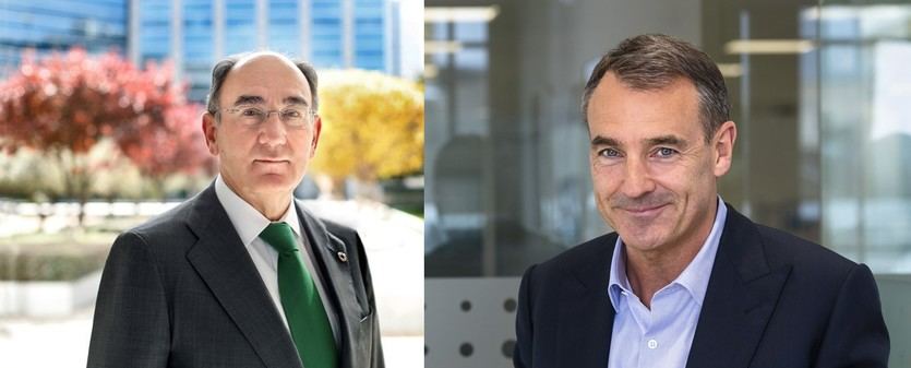 Ignacio Galán, presidente de Iberdrola, y Bernard Looney, consejero delegado de BP