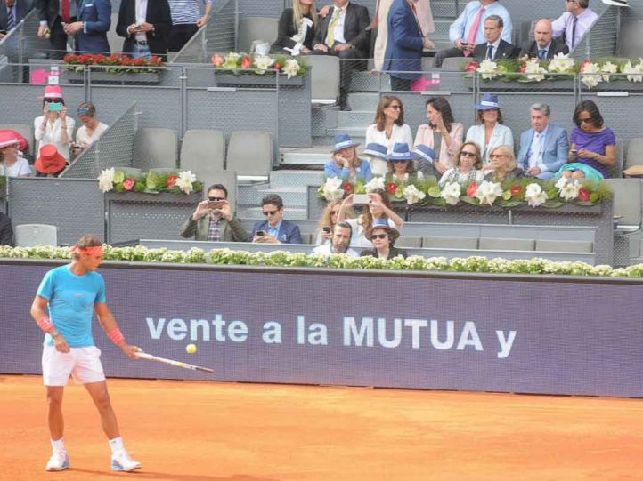 Imagen de archivo de Rafael Nadal disputando el Mutua Madrid Open Foto Rafa Albarran
