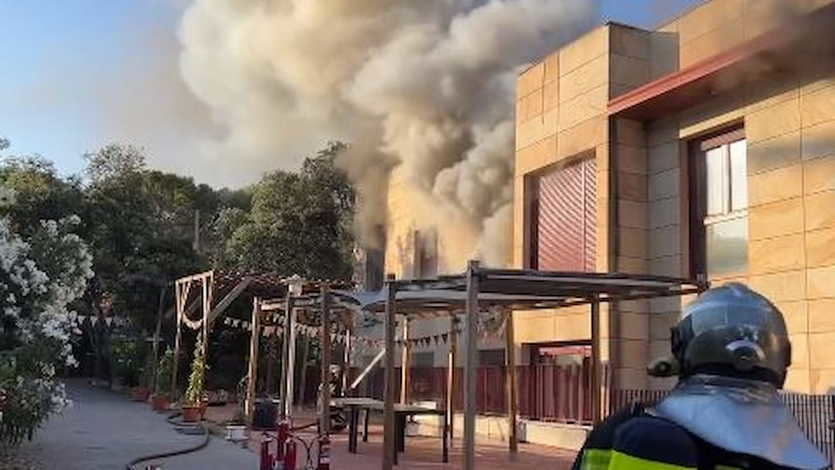 Incendio residencia Torrelodones