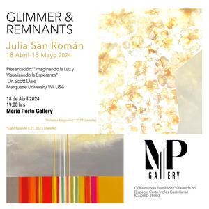 El Corte Inglés acoge en la Galería de Arte María Porto, 'Glimmer and remnants', de Julia San Román