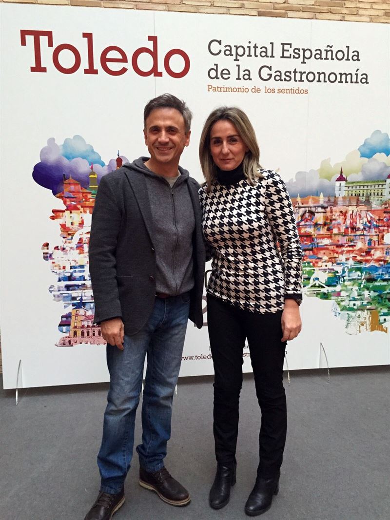 José Mota apoya la Capitalidad Gastronómica de Toledo durante el rodaje en la ciudad de su especial Nochevieja