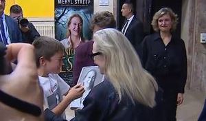 Meryl Streep protagoniza un emotivo momento antes de la ceremonia de entrega de los Premios Princesa de Asturias