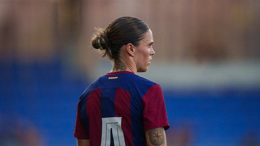 Mapi León, jugadora del Barça
