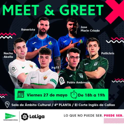 El Corte Inglés organiza en Ámbito Cultural un Meet&Greet con leyendas del fútbol de eLaLiga