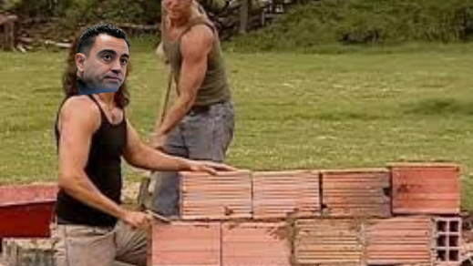 meme sobre Xavi Hernández tras la derrota del Barça por el Girona