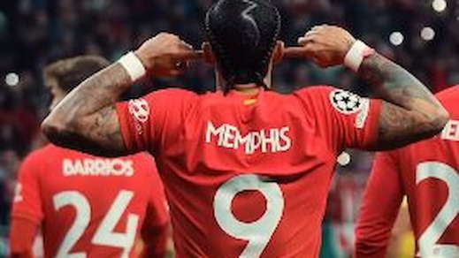 Memphis Depay, futbolista del Atlético de Madrid