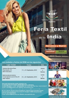 'Feria Textil de la India 2015' en Barcelona y Madrid