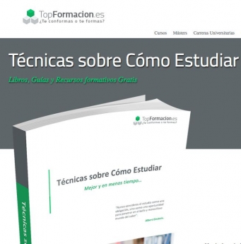 TopFormacion.es presenta su eBook gratuito: 'Técnicas sobre cómo estudiar'