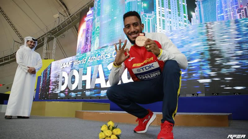 Orlando Ortega consigue la medalla de bronce tras la reclamación en el Mundial de Atletismo de Doha