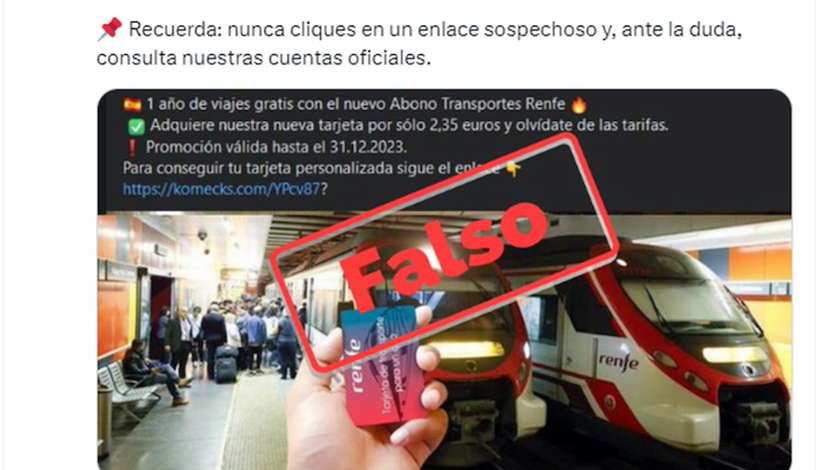 Usurpación identidad Renfe