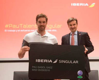 Pau Gasol, embajador de la marca Iberia