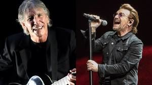 Roger Waters llama "enorme mierda" a Bono de U2 por su apoyo a Israel