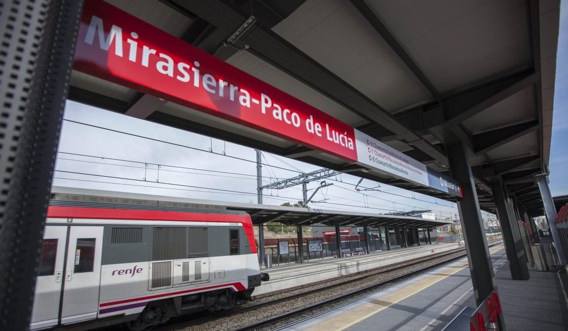 La estación de Cercanías de Mirasierra-Paco de Lucía supera el millón de viajeros en su primer año en servicio