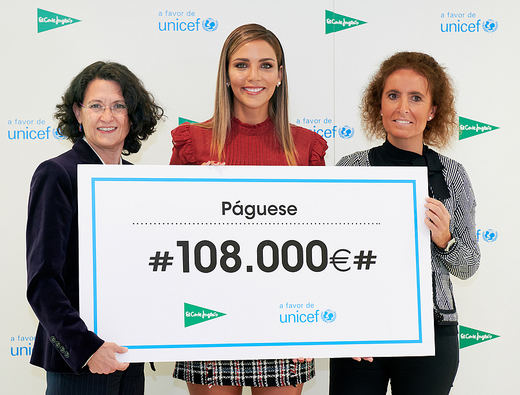 El Corte Inglés entrega 108.000 euros a UNICEF para ayudar a los niños más desfavorecidos