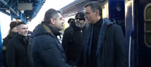 Sánchez visita Kiev en el aniversario del inicio de la guerra de Ucrania