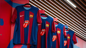 Los Rolling Stones estarán en la camiseta del Barça en el Clásico contra el Real Madrid