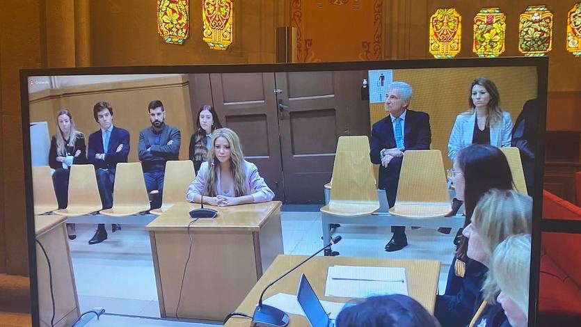 Shakira en el juicio por defraudar a Hacienda