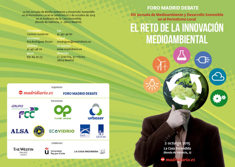 Madrid, ante el reto de la innovación medioambiental: XIII Jornada de Medio Ambiente de Madridiario